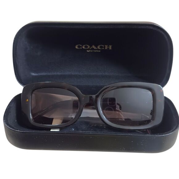 Coach Brown Dark Tortoise Purple Side Frame NWOT main image 10